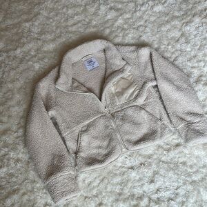 Athleta Girl Beige Sherpa Jacket